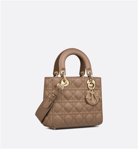 Lady Dior My ABCDior Bag Warm Taupe Cannage Lambskin 